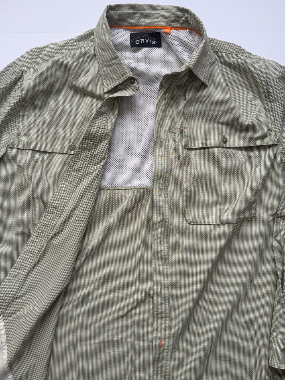 Orvis Open Air Caster Long- Sleeve Button Down Shirt, UPF 40 Size Large - Picture 4 of 11
